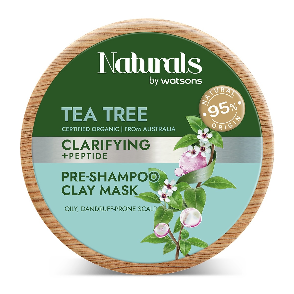 WATSONS NATURALS Tea Tree Shampoo Clay Mask 150g