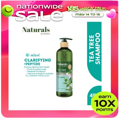 NATURALS WS - NATURALS WATSONS Tea Tree Shampoo 490ml