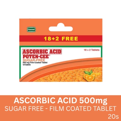 POTENCEE POTENCEE Ascorbic Acid Sugarfree 18 + 2 Promo Pack
