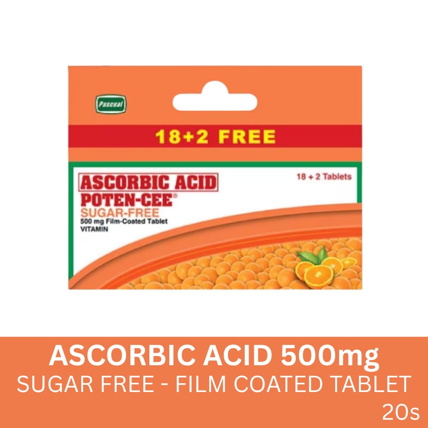 POTENCEE Ascorbic Acid Sugarfree 18 + 2 Promo Pack