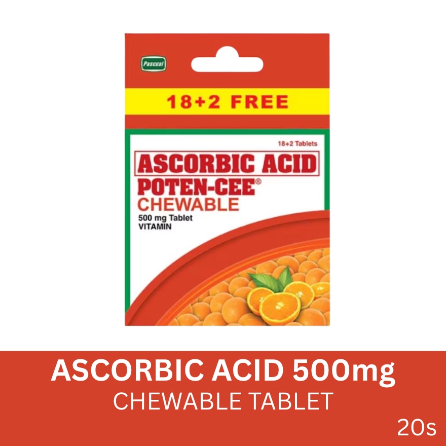 POTENCEE Chewable Tablet 500mg 18 + 2 Promo Pack