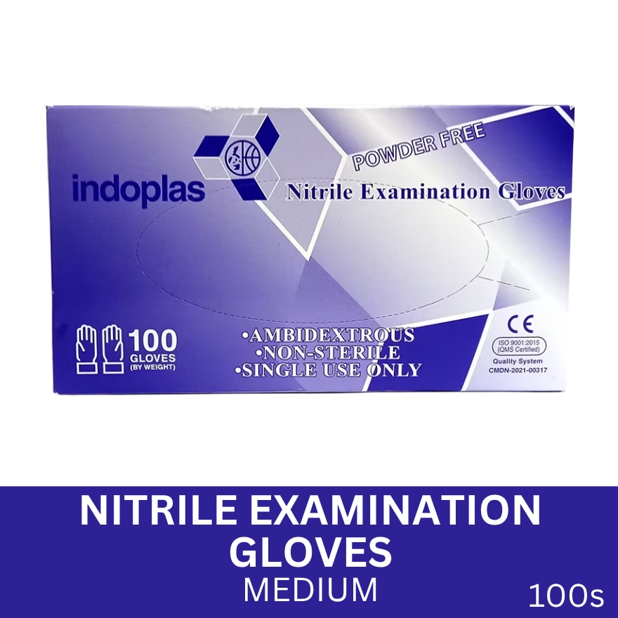 INDOPLAS Nitrile Gloves Medium Size