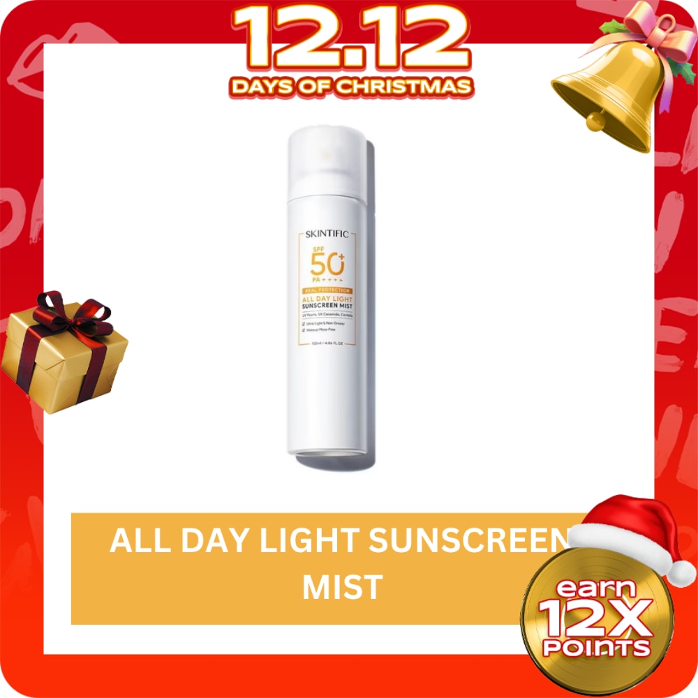 SKINTIFIC All Day Light Sunscreen Mist 120ml