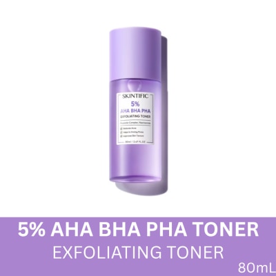 SKINTIFIC SKINTIFIC 5 Percent AHA BHA PHA Toner 80ml