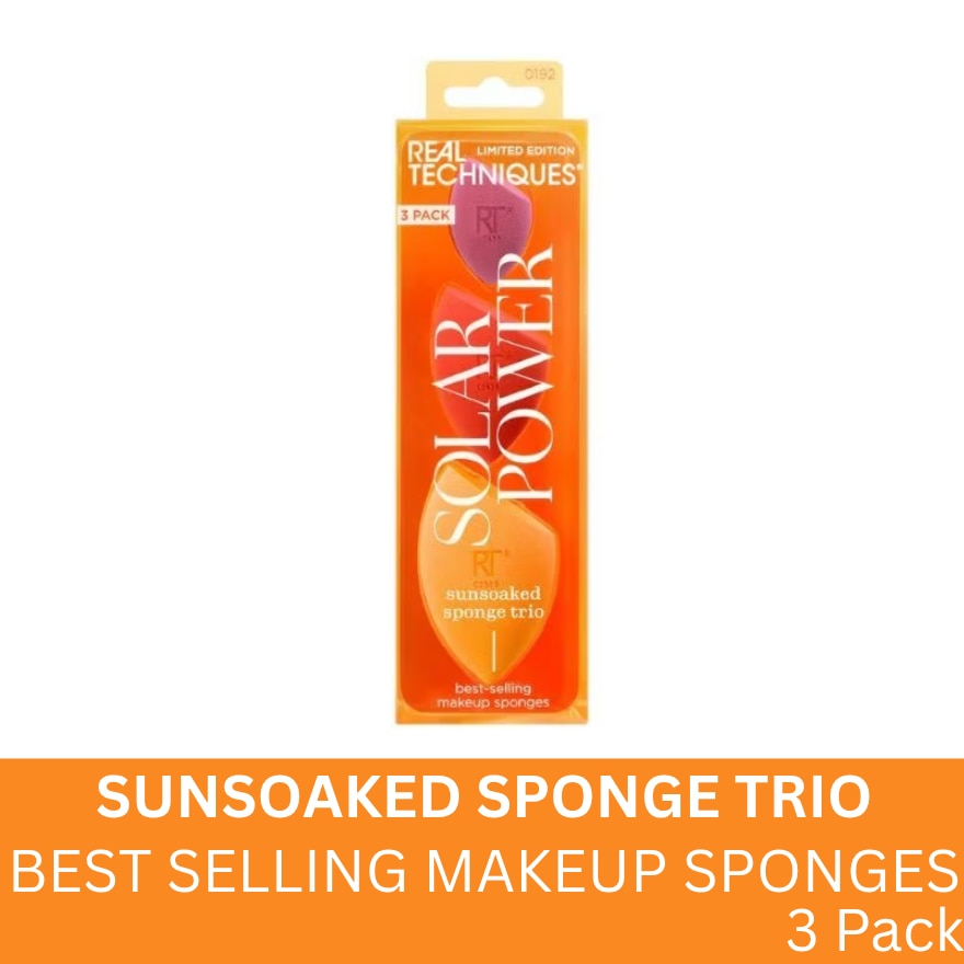 REAL TECHNIQUES Solar Power Sunsoaked Sponge Trio