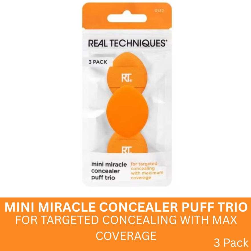 REAL TECHNIQUES Mini Miracle Concealer Puff Trio