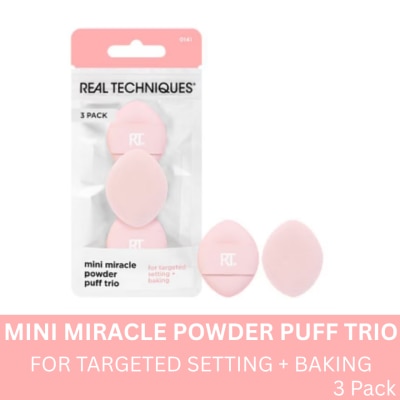 REAL TECHNIQUES REAL TECHNIQUES Mini Miracle Powder Puff Trio