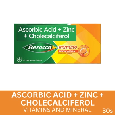 BEROCCA BEROCCA Immuno Triple Action Effervescent Tablet 30s