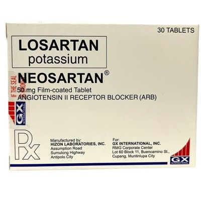NEOSARTAN NEOSARTAN 50mg Film Coated Tablet Sold Per Piece [PRESCRIPTION REQUIRED]