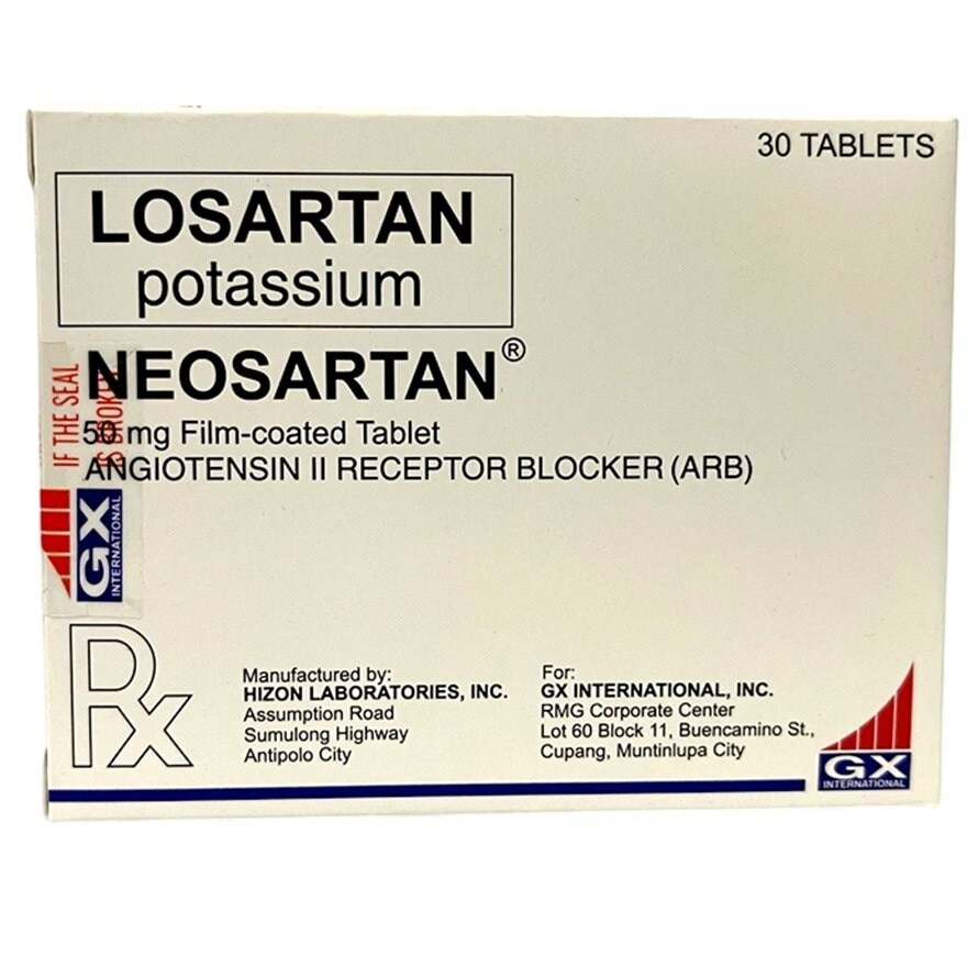 NEOSARTAN 50mg Film Coated Tablet Sold Per Piece [PRESCRIPTION REQUIRED]