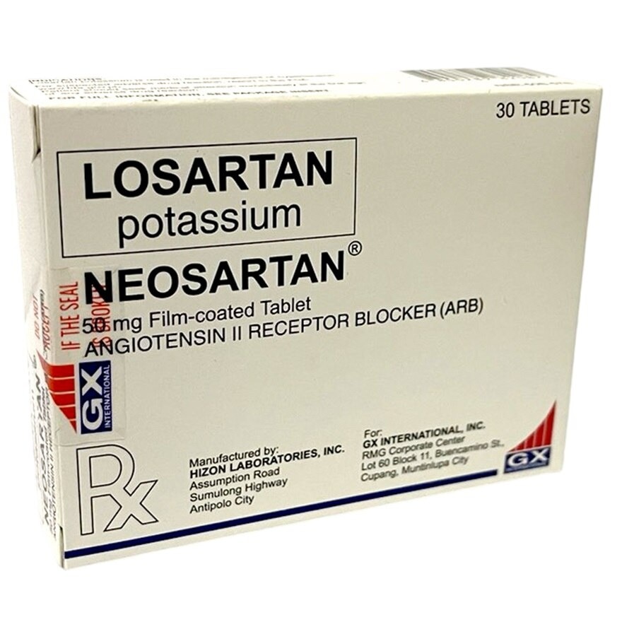 NEOSARTAN 50mg Film Coated Tablet Sold Per Piece [PRESCRIPTION REQUIRED]