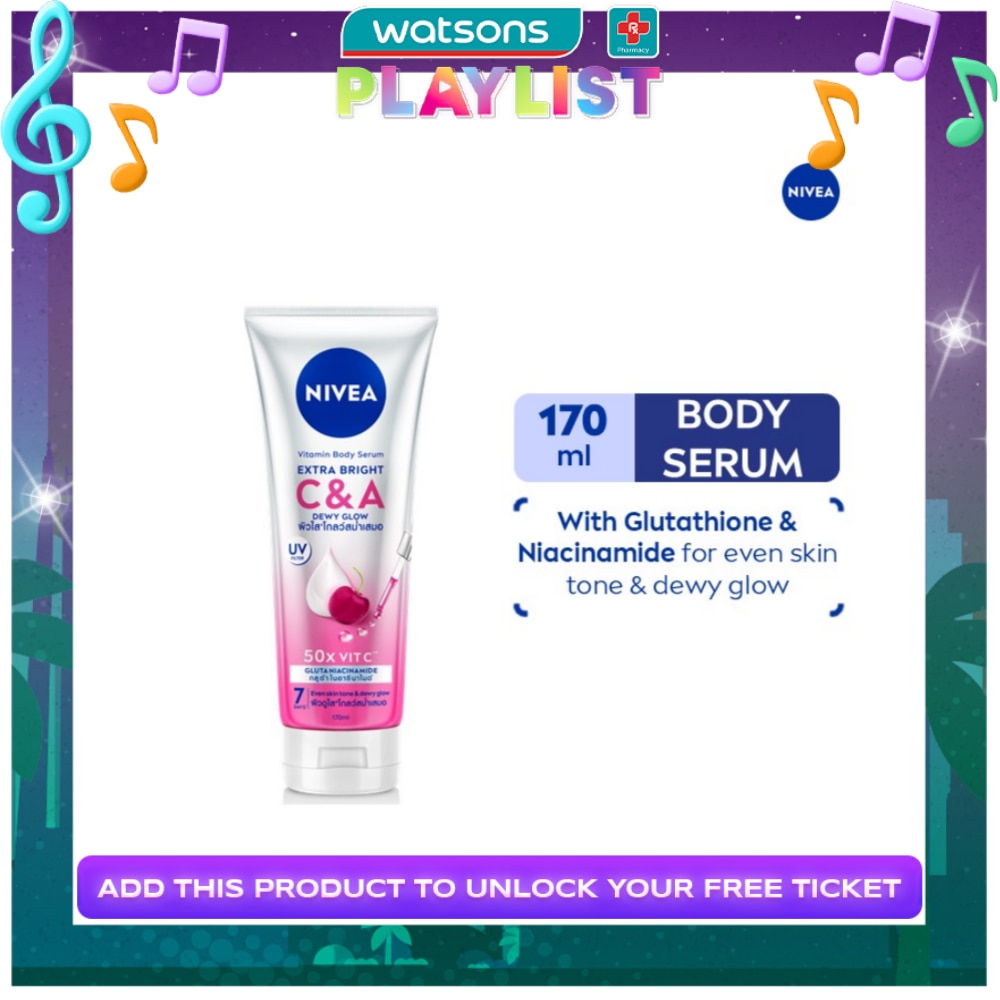 NIVEA Extra White Body Serum Lotion Gluta-C + Vitamin A 170ml