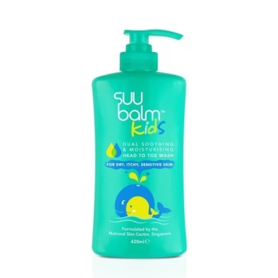 SUU BALM SUU BALM Kids Dual Soothing And Moisturising Head To Toe Wash 420ml