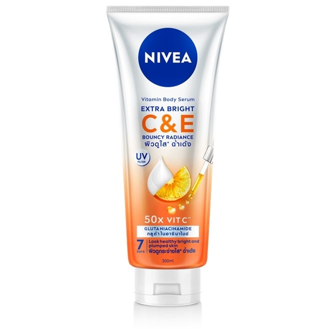 NIVEA Extra Bright Body Serum Lotion Gluta C And E 300ml