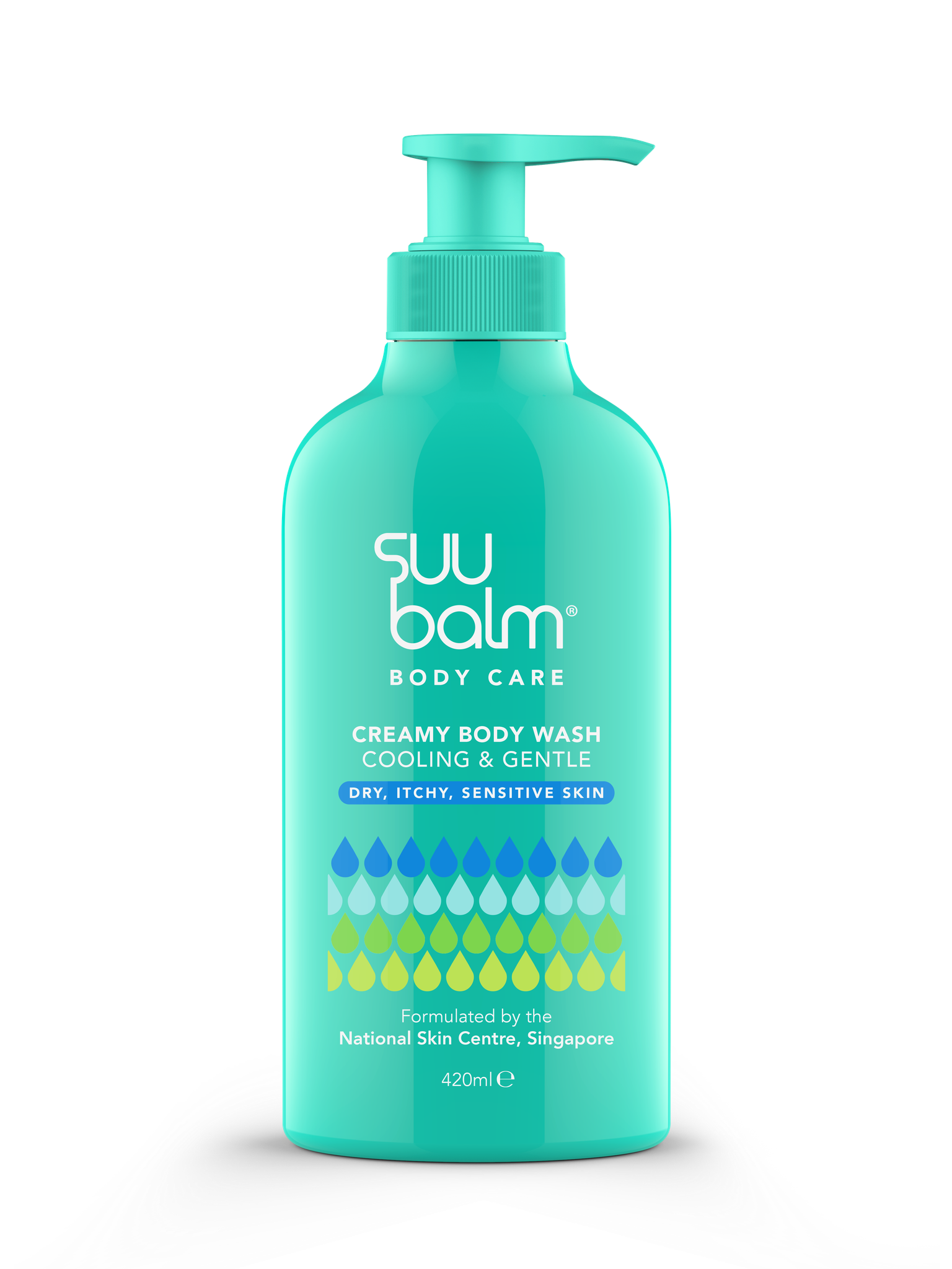 SUU BALM Dual Cooling And Moisturising Cream Body Wash 420ml