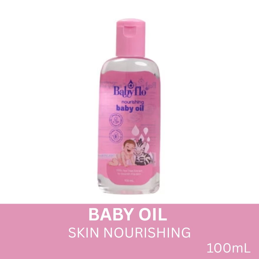 BABYFLO Baby Oil Skin Nourishing - Pink 100mL