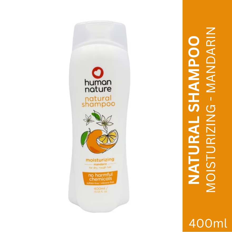 HUMAN NATURE Moisturizing Shampoo Mandarin With Cream Foam 400ml