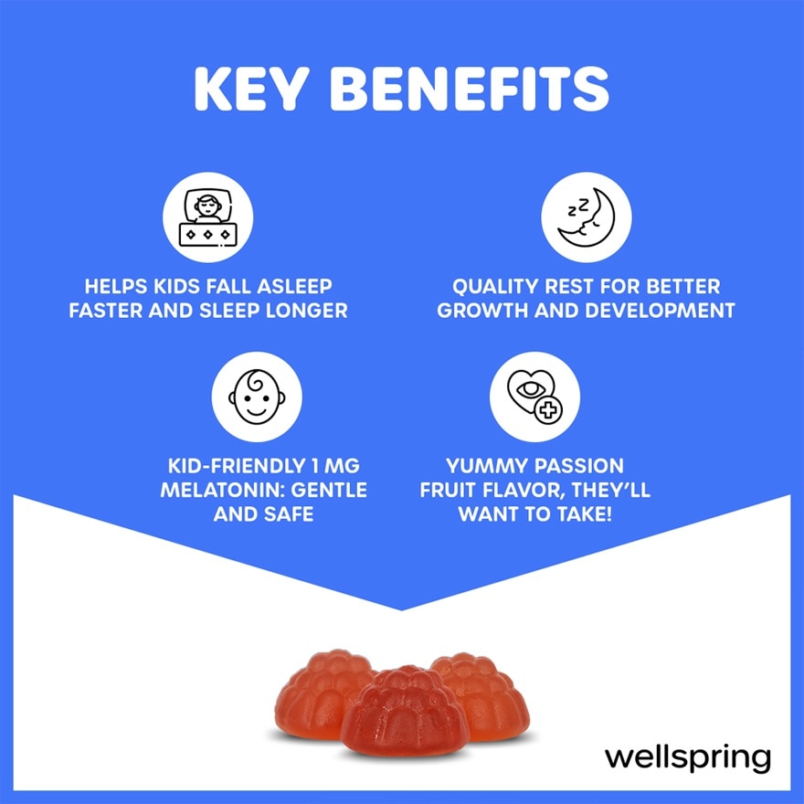 WELLSPRING Melatonin Kids Gummies 10s