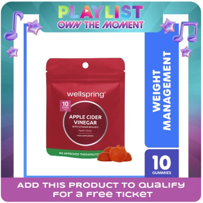 WELLSPRING - WELLSPRING Apple Cider Vinegar with Vitamin B9 and B12 Gummy 10s