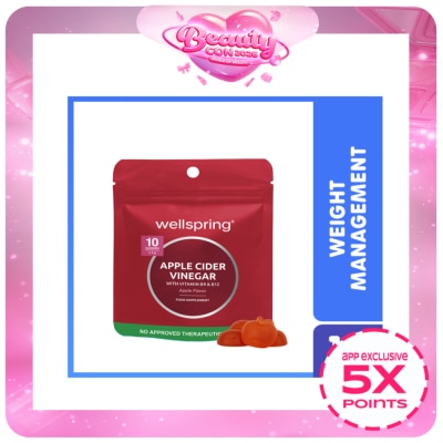 WELLSPRING - WELLSPRING Apple Cider Vinegar with Vitamin B9 and B12 Gummy 10s