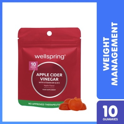 WELLSPRING WELLSPRING Apple Cider Vinegar with Vitamin B9 and B12 Gummy 10s