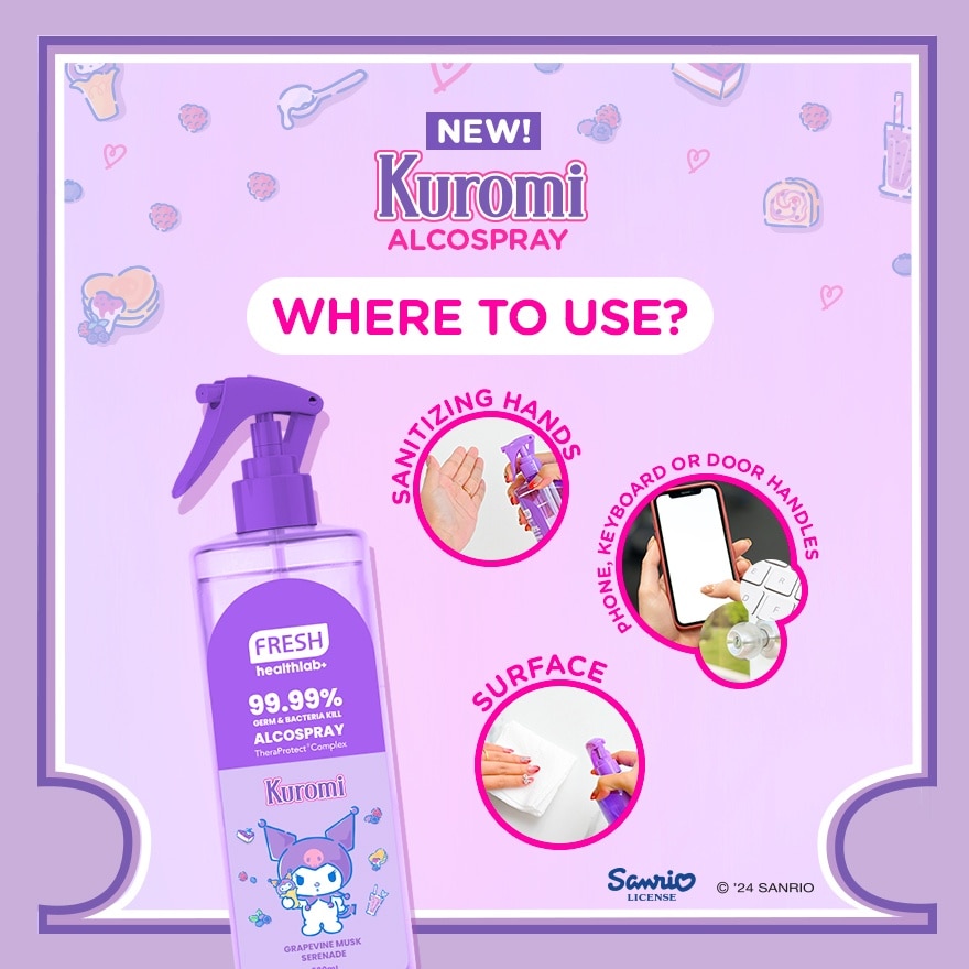 FRESH Sanrio Kuromi Grapevine Musk Serenade 500ml