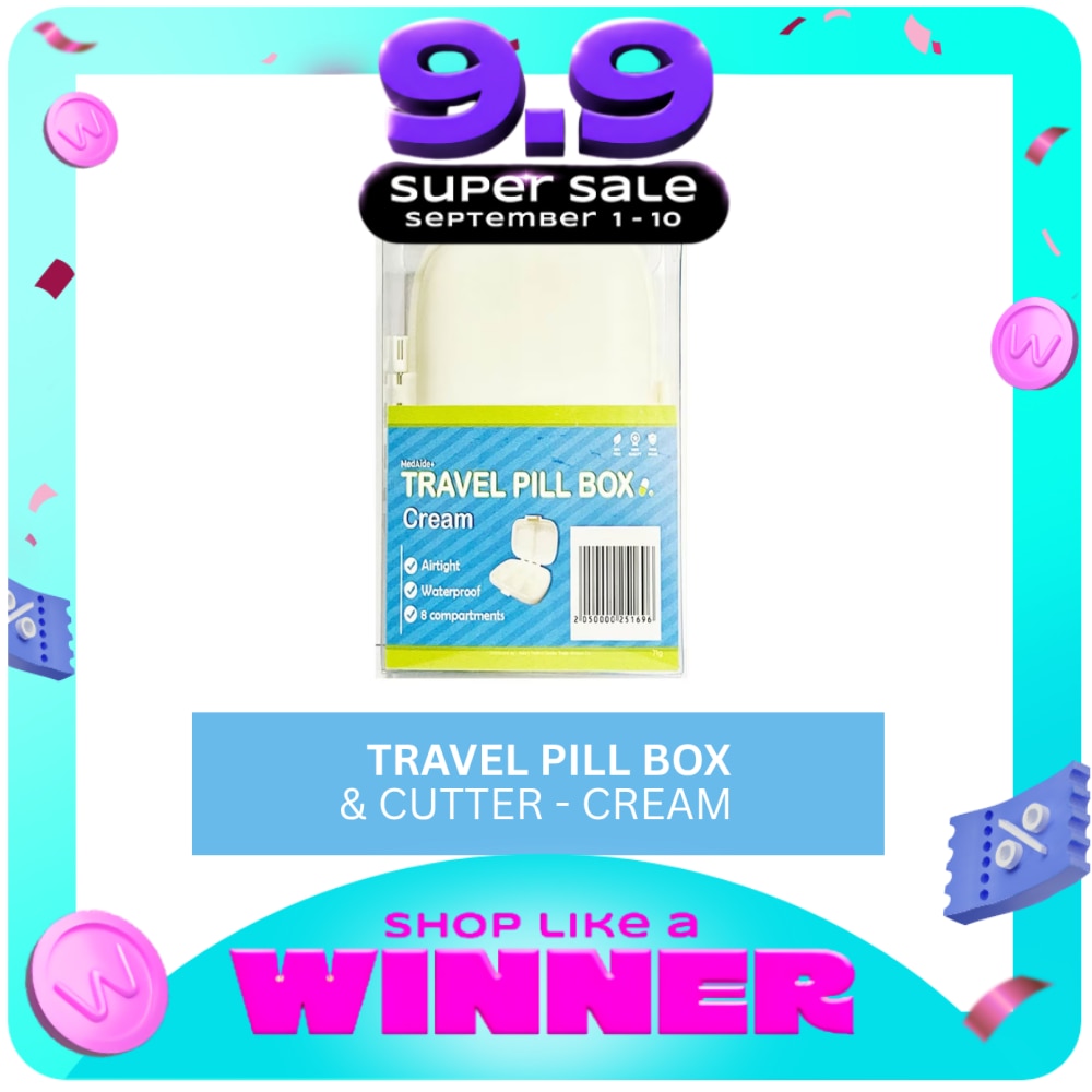 MEDAIDE Travel Pill Box - Cream image