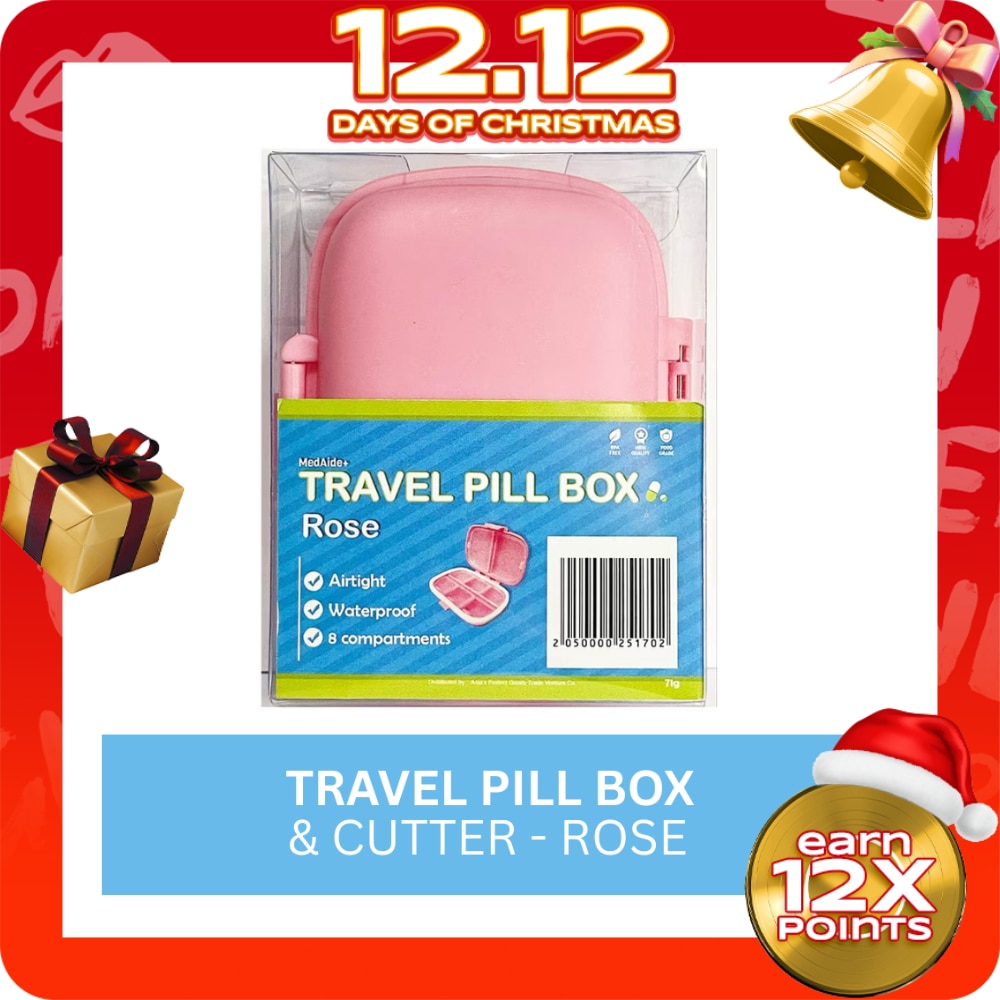 MEDAIDE Travel Pill Box - Rose