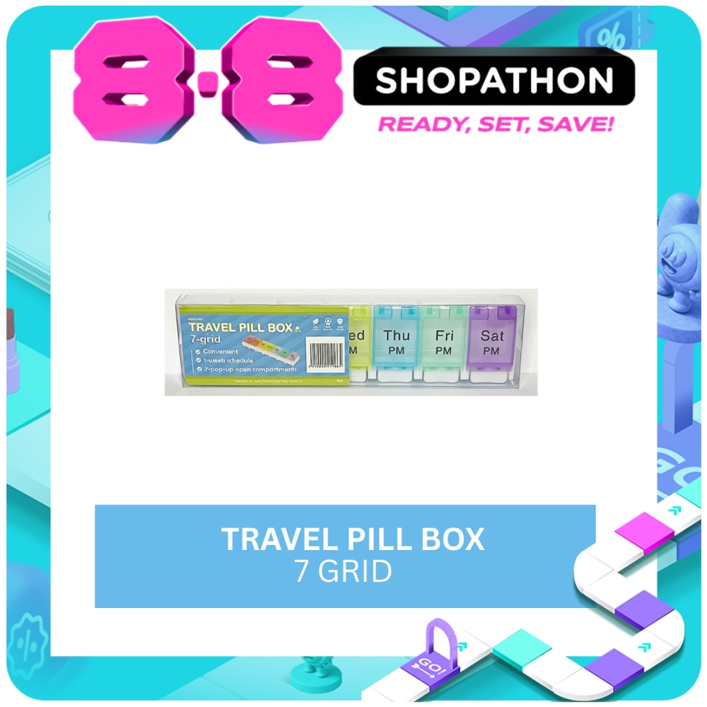 MEDAIDE Travel Pill Box - 7 grid image