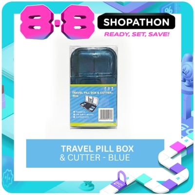 MEDAIDE - MEDAIDE Travel Pill Box & Cutter Blue image