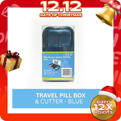 MEDAIDE MEDAIDE Travel Pill Box & Cutter Blue