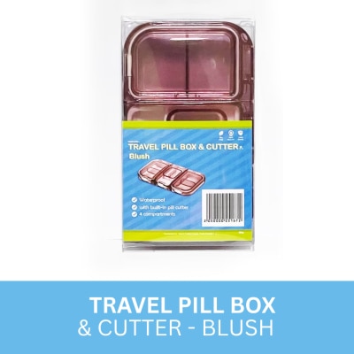MEDAIDE MEDAIDE Travel Pill Box & Cutter Blush