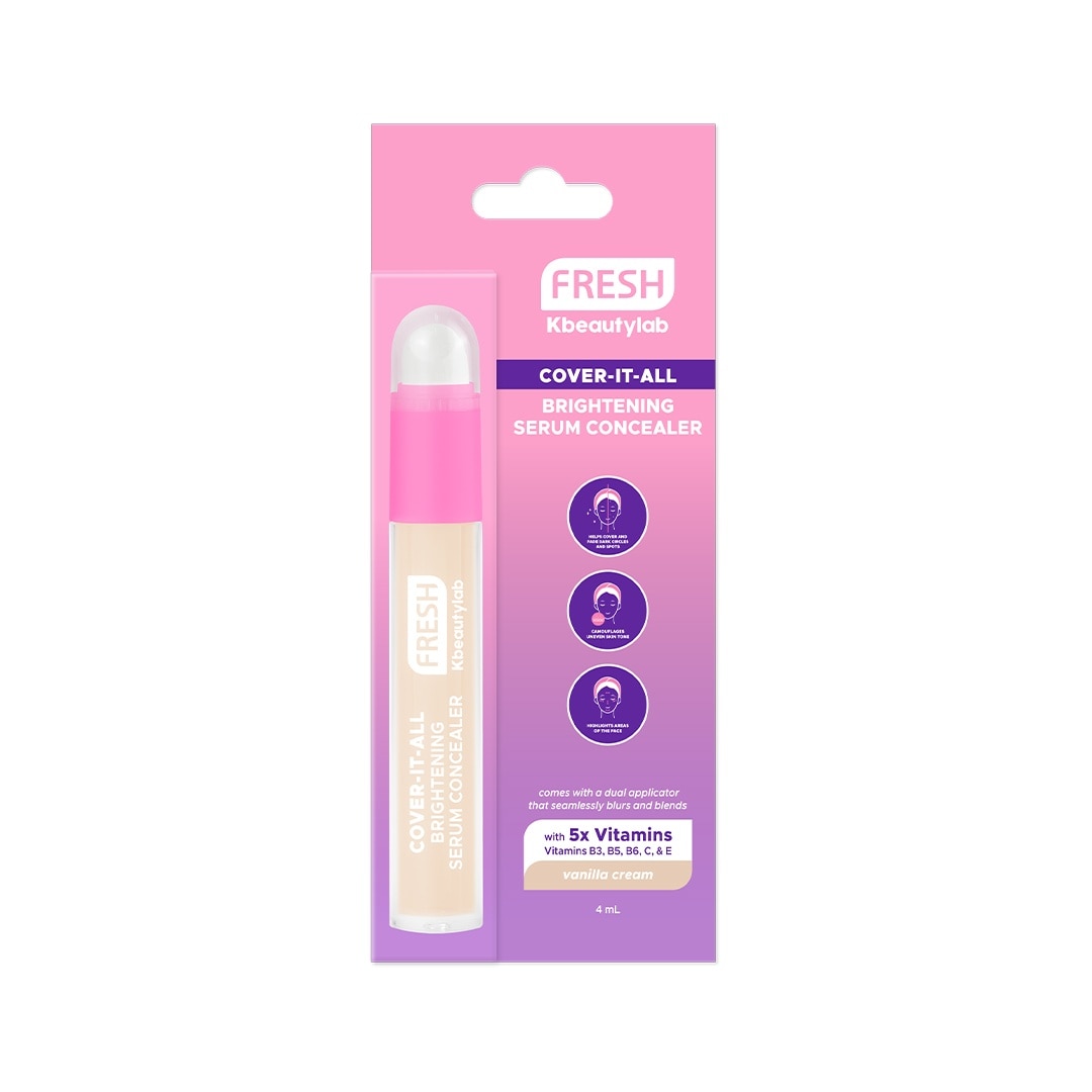 FRESH Kbeautylab Cover-It-All Brightening Serum Concealer Vanilla Cream 4mL