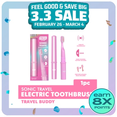 FRESH FRESH Oralab Sonic Travel Electric Toothbrush Pink