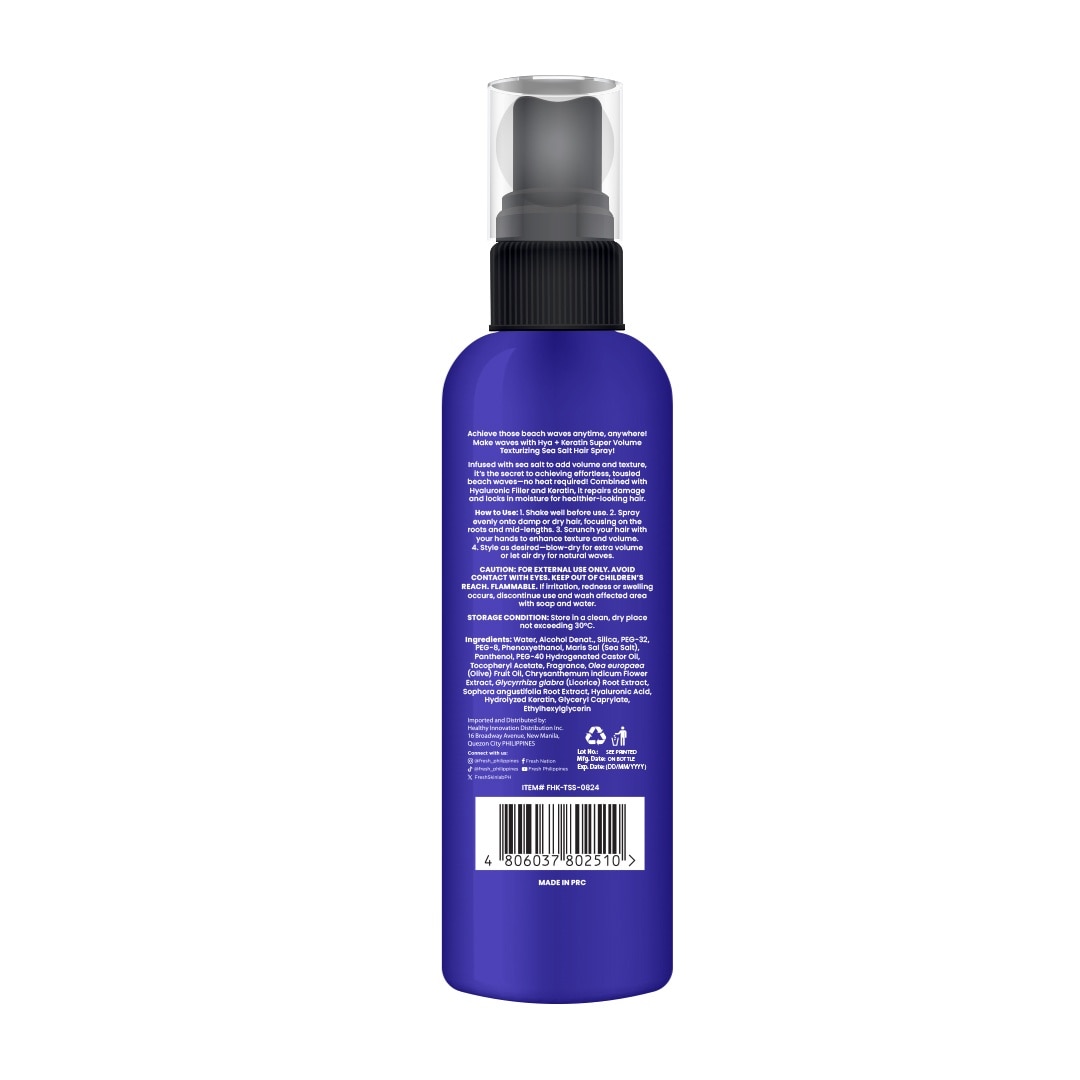 FRESH Hairlab Hya + Keratin Super Volume Texturizing Hair Sea Salt Spray 80mL