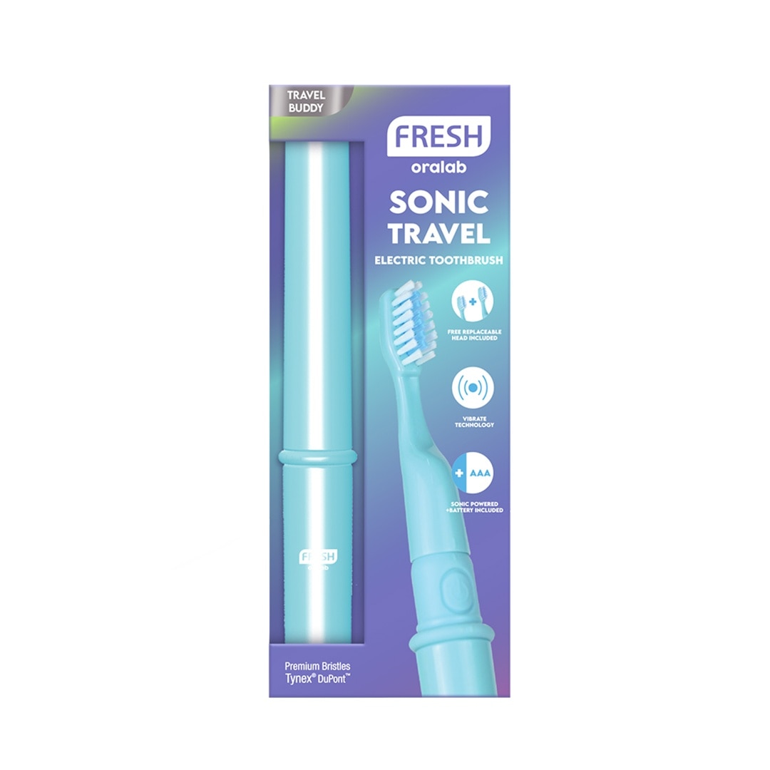 FRESH Oralab Sonic Travel Electric Toothbrush Blue