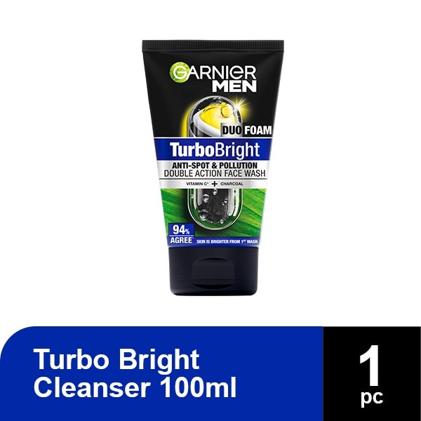 GARNIER Men TurboBright Cleanser 100ml image