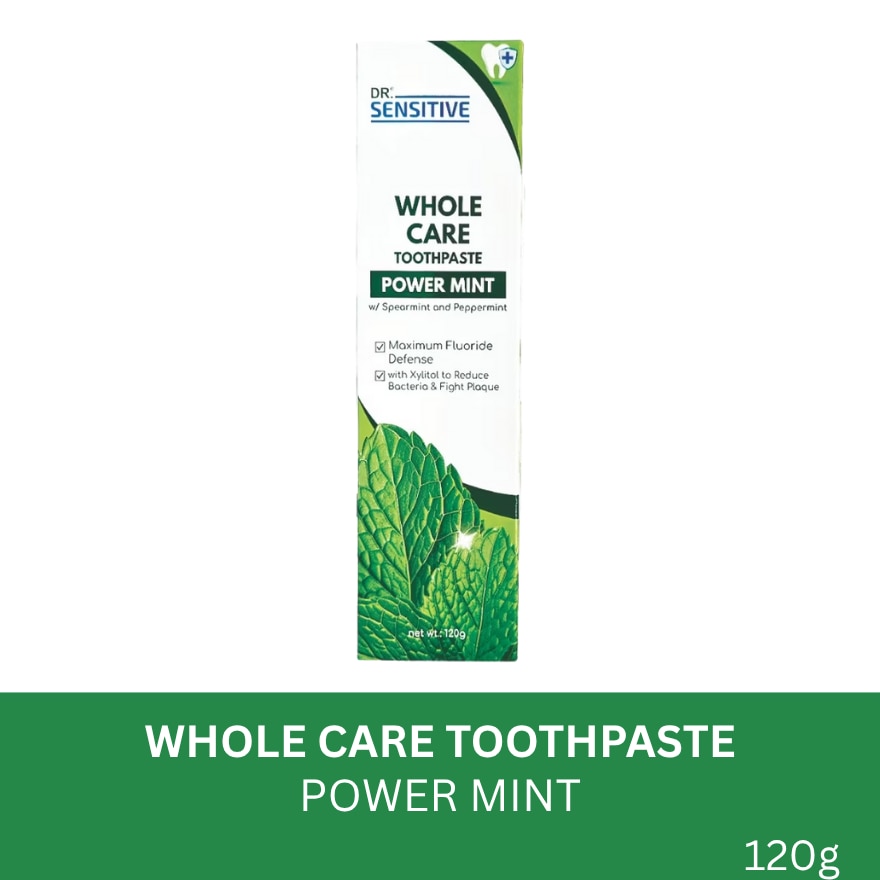 DR SENSITIVE Whole Care Toothpaste Power Mint 120g