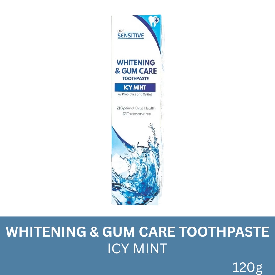 DR SENSITIVE Whitening & Gum Care Toothpaste Icy Mint 120g