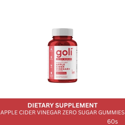 GOLI GOLI Apple Cider Vinegar Zero Sugar 60gummies