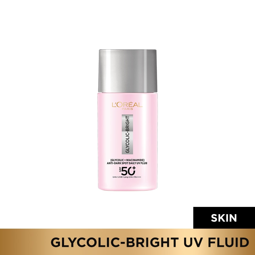 LOREAL Paris Glycolic Bright Anti Dark Spot UV Fluid SPF 50+ 50ml image
