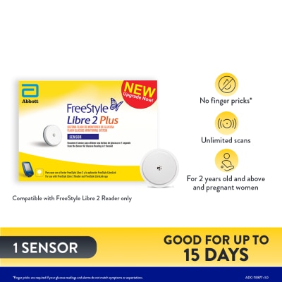 FREESTYLE FREESTYLE Libre 2 Plus Flash Glucose Monitoring System (Sensor)