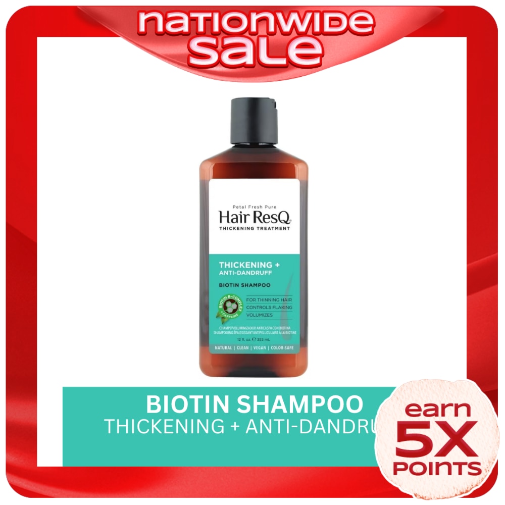 PETAL FRESH Thickening + Anti-Dandruff Shampoo 355ml