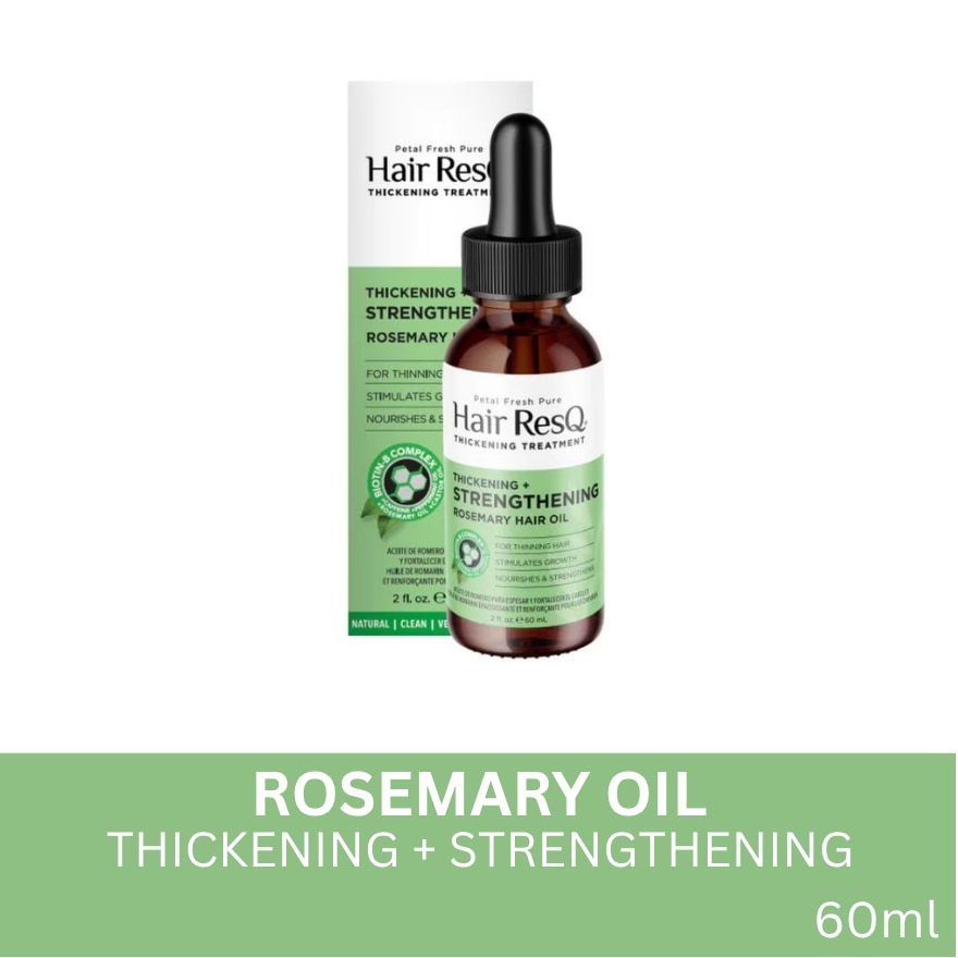 PETAL FRESH Hair ResQ Thickening + Strengthening Rosemary Hair Oil 60ml