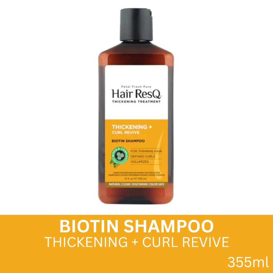 PETAL FRESH Thickening + Curl Revive Shampoo 355ml