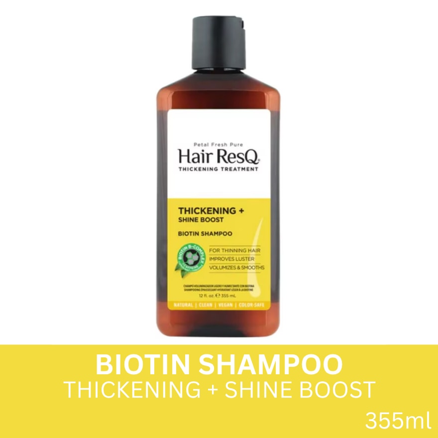 PETAL FRESH Thickening + Shine Boost Biotin Shampoo 355ml