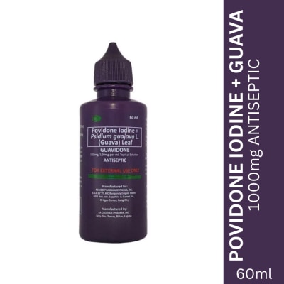 GUAVIDONE GUAVIDONE Povidone Iodine + Psidium Guajava L. (Guava) Leaf 60ml