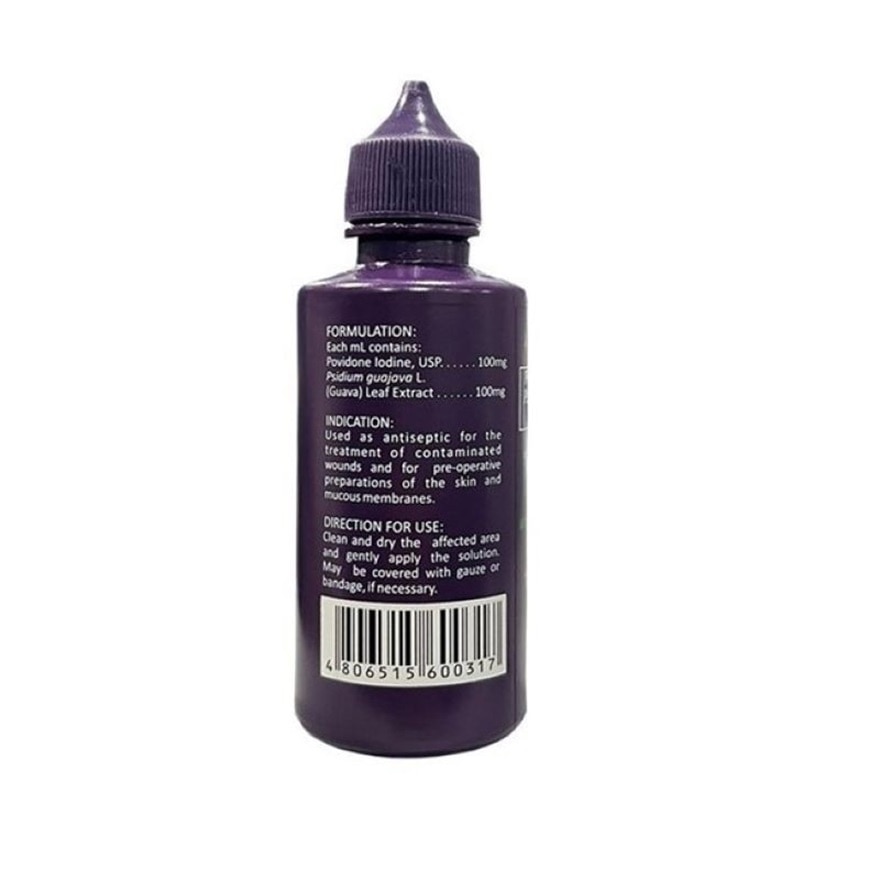 GUAVIDONE Povidone Iodine + Psidium Guajava L. (Guava) Leaf 60ml