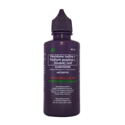 GUAVIDONE GUAVIDONE Povidone Iodine + Psidium Guajava L. (Guava) Leaf 60ml