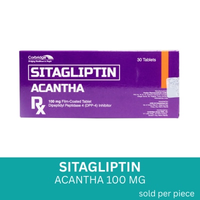 ACANTHA - ACANTHA Sitagliptin Acantha 100mg Film-coated Tablet 30 Tablets [PRESCRIPTION REQUIRED]